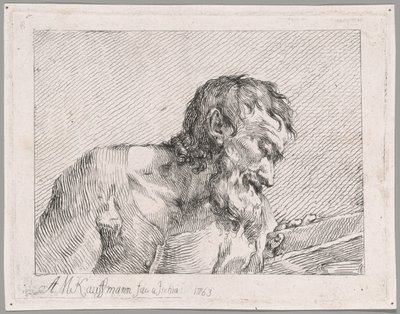 Läsning av gammal man av Angelica Kauffmann