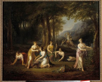 Pluto Removing Proserpine Målning av Angelica Kauffman (1740-1807) 1700-talet. Dim 0,40 x 0,56 m Tours Museum of Fine Arts av Angelica Kauffmann
