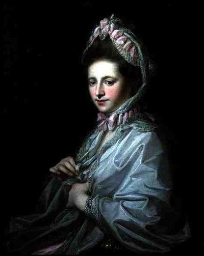 Porträtt av Anne Miller (olja på duk) av Angelica Kauffmann