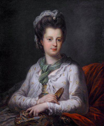 Porträtt av Elizabeth Kerr, född Fortescue, markisinna av Lothian av Angelica Kauffmann
