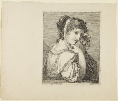 Porträtt av en flicka av Angelica Kauffmann