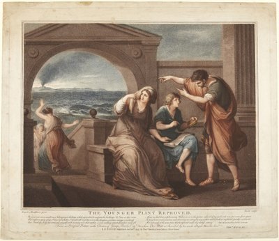 Den yngre Plinius tillrättavisad av Angelica Kauffmann