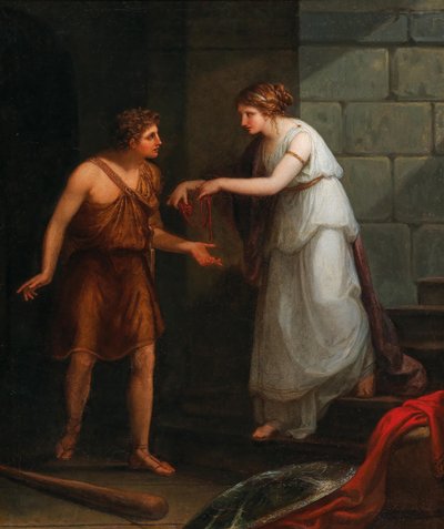 Theseus och Ariadne. av Angelica Kauffmann