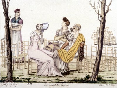 The bored of Lonchamp, mars 1806. Teckning av Garbizza. av Angelo (after) Garbizza