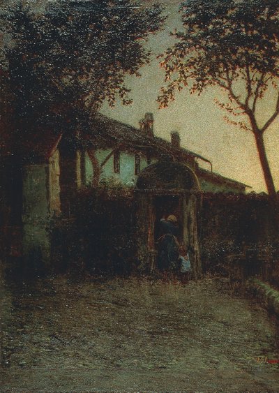 Dawn, av Angelo Morbelli av Angelo Morbelli