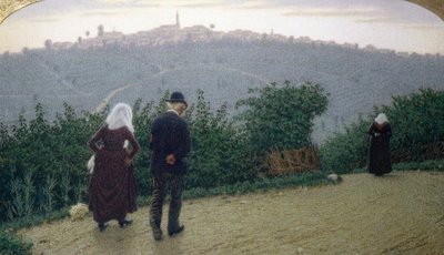 Söndag gryning av Angelo Morbelli