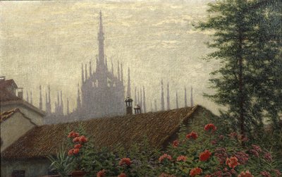 The Towers of the Duomo, 1900-1901. av Angelo Morbelli