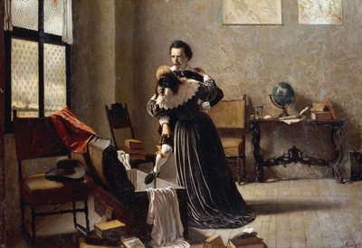 Flykten, av Angelo Morbelli (1853-1919) av Angelo Morbelli