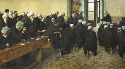 Viaticum, 1884 (olja på duk) av Angelo Morbelli