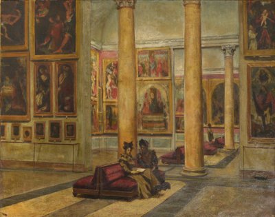 Interiör av Pinacoteca di Brera av Angelo Ripamonti