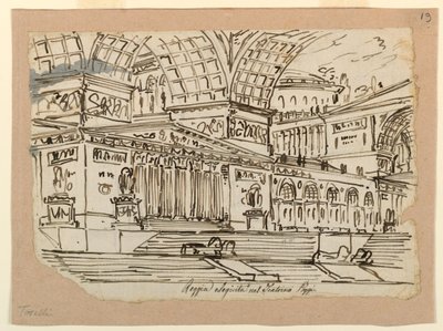 Scenografi, Kungliga slottet i klassisk stil av Angelo Toselli