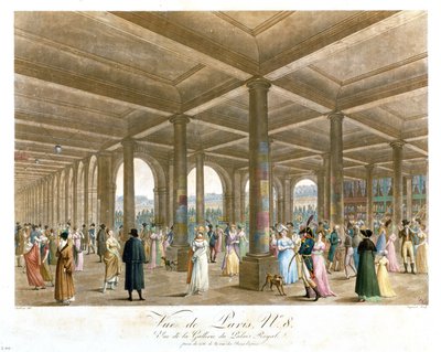 Arkad av Palais Royal, graverad av Coquerel av Angelo after Garbizza