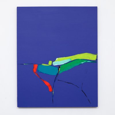 End of the Land, 2012, akryl ombord av Angie Kenber