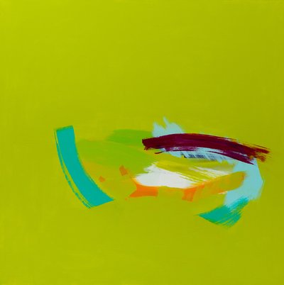 Hamn: St. Ives, 2013, akryl på duk av Angie Kenber