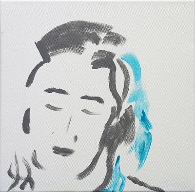 Porträtt av en fridfull kvinna, 2019 av Angie Kenber