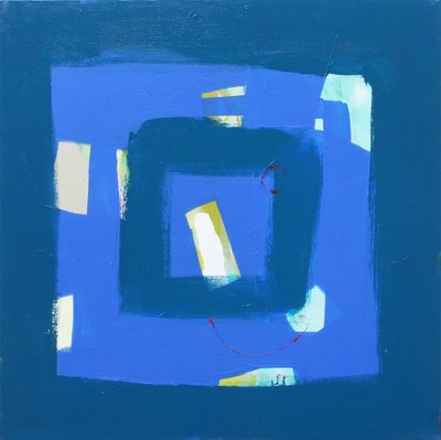 The Perspective of Light, 2021 (akryl på duk) av Angie Kenber