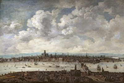 Utsikt över London från Southwark av Anglo Dutch School