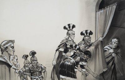 Claudius (10BC-54AD) (gouache på papper) av Angus McBride