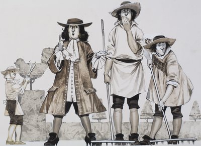 Disciplin (gouache på papper) av Angus McBride
