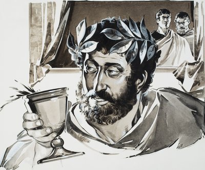 Kejsar Commodus (gouache på papper) av Angus McBride