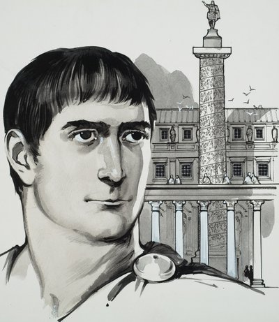 Kejsar Trajanus (gouache på papper) av Angus McBride