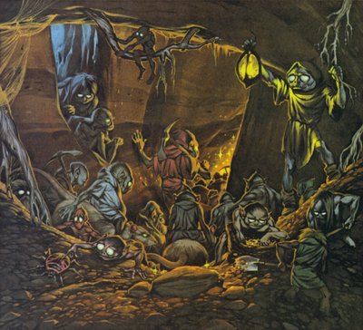 Gnomer (färglitografi) av Angus McBride
