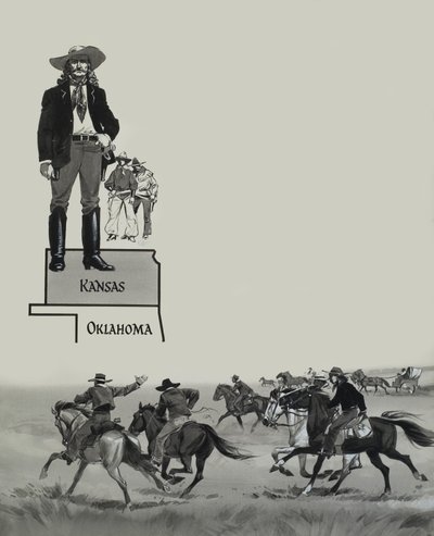 Ryttare i Kansas av Angus McBride