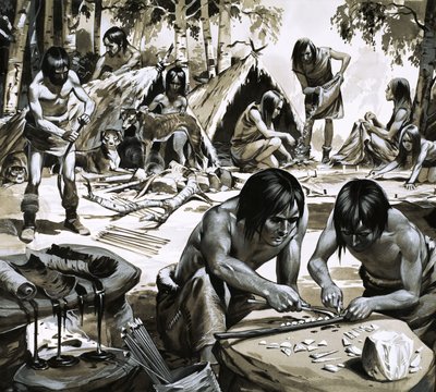 Människor i den stora tövädret av Angus McBride