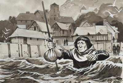 Peter de Sibley (gouache på papper) av Angus McBride
