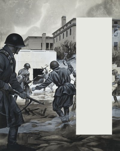 Andra världskriget Scen av Angus McBride