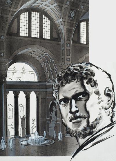 The Baths of Caracalla (gouache på papper) av Angus McBride