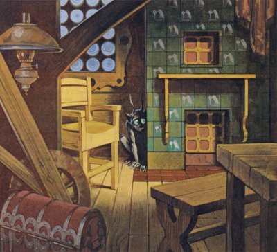 Domovoj (färglitografi) av Angus McBride