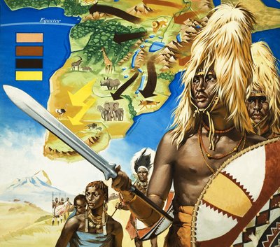 Masai-stammen i Afrika av Angus McBride