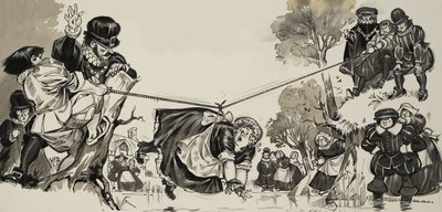 Witch Hunt (gouache på papper) av Angus McBride