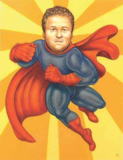 Seth Rogan, 2005 (akryl på illustrationstavla) av Anita Kunz