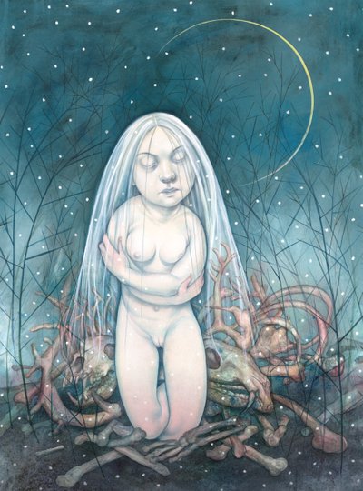 Winter, 2013 (akrylfärg på illustrationskartong) av Anita Kunz