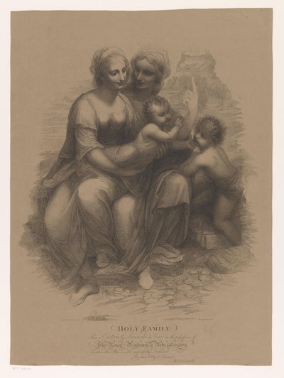 Helig familj med Johannes Döparen och Elisabeth Helig familj (titel på objekt) av Anker Smith