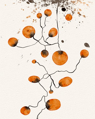 Anslutna Orange-formulär av Ankie Kooi