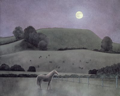 Häst i månsken, 2005 av Anna Phillips