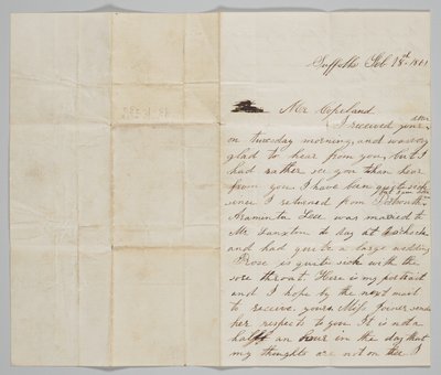 Brev till John Copeland från hans hustru Ann, 18 februari 1861. av Ann Hurst Copeland