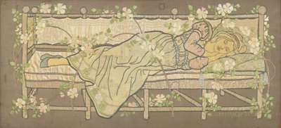 Törnrosa (sidenbroderi) av Ann MacBeth
