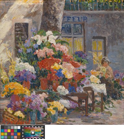 Blomstermarknad i Menton (Côte d
