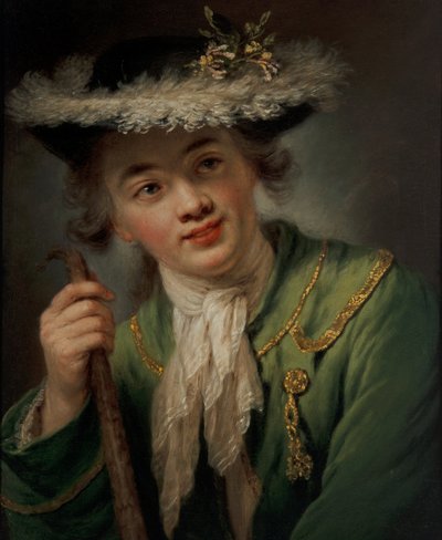 Porträtt av en ung kvinna av Anna Dorothea (1721-82) Lisiewska