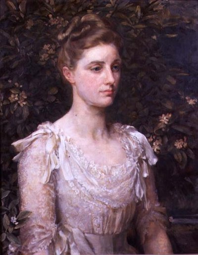 Porträtt av Cecilia Farrer (olja på duk) av Anna Lea Merritt