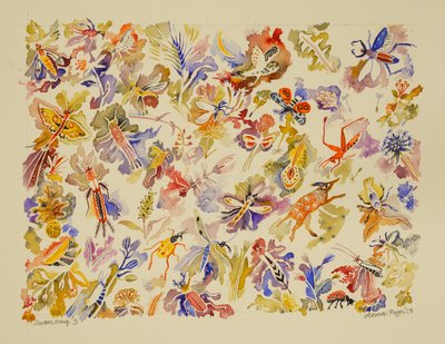 3 Swansong, 2023 (akvarell) av Anna Pugh