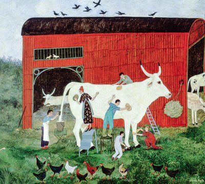 En tidig start, 2007 (akryl) av Anna Pugh