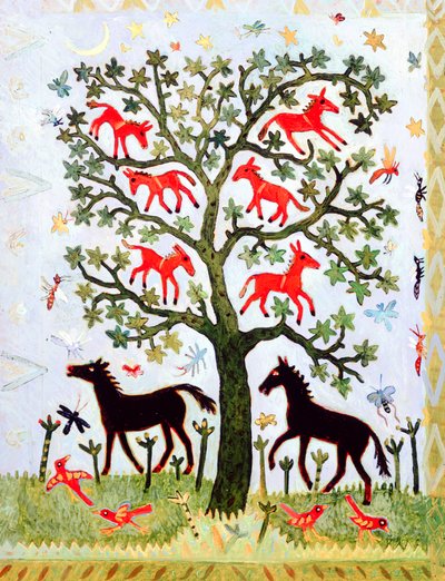 Gambia Tree, 2005 (akryl) av Anna Pugh