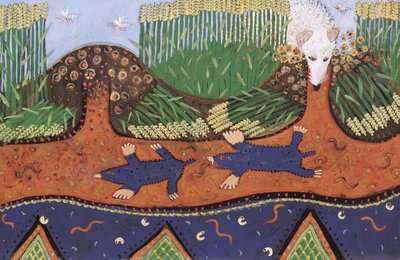 Mole on the Hill 2, 2016 (akryl) av Anna Pugh