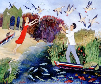 Ship to Shore, 2007 (akryl) av Anna Pugh