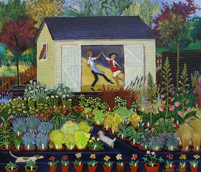 Tea Break, 2017 (akryl) av Anna Pugh